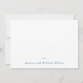 ネービエレガントー・ブフェイクルー・フォ結婚イル・グリーンズ サンキューカード (裏面)