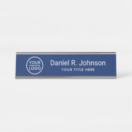 ネービカスタムーブシンプルルーのロゴ デスクネームプレート