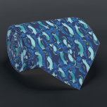 ネービクールーブルーアローバーペンギン ネクタイ<br><div class="desc">バー…パパクール、おじいちゃん、卒業、友人、先輩、先生、男10代の、コーチ、キャプテン、ゴアリーなどを、このペンギンのプリントのネクタイでクール贈ってください。</div>