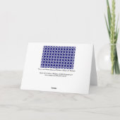 ネービーとホワイトダイヤモンド サンキューカード (裏面)