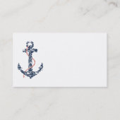 ネービーアンドコーラルいかりビーチバケーション 名刺 (裏面)