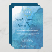 ネービーアンドホワイトウォーターカラービーチ結婚式