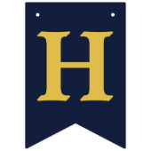 ネービーイエロー応援ズアンドビールズアニーエイジ誕生日 バンティングフラッグ (第2の旗)