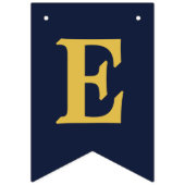 ネービーイエロー応援ズアンドビールズアニーエイジ誕生日 バンティングフラッグ (第3の旗)