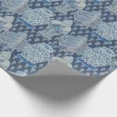 ネービーキルトチノワセリージンジャー  ラッピングペーパー (角)