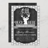 ネービーグレートリバルディアベビーシャワー招待状 招待状 (正面/裏面)