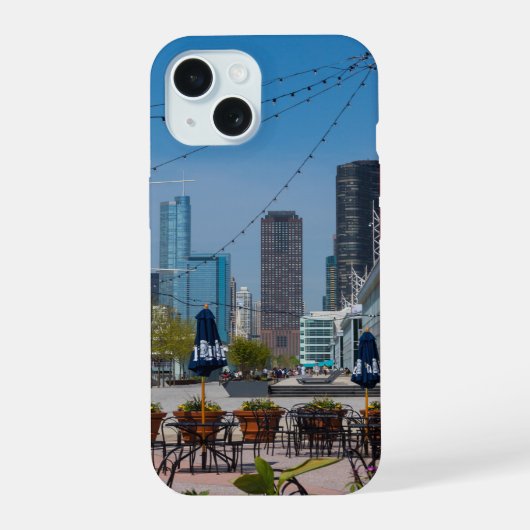 ネービーピアのライン iPhone 15ケース (裏面)
