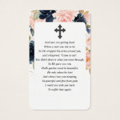 ネービーピンクフローラフォト悔やみや弔慰葬儀祈りの言葉 (裏面)