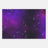 ネービーブエレガントルー・パープル・ミルキーウェイ銀河系 ラッピングペーパーシート (正面2)