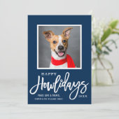 ネービーブモダンルーハッピーハウリデイズワンちゃんの写真 シーズンカード (スタンド正面)