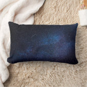 ネービーブルースタリーナイトスカイ銀河系 ランバークッション (ブランケット)