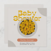 ネービーブルーナチョアベレージブライダルシャワー  招待状 (正面/裏面)