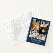 ネービーブルーフォトコラージュファミリーレシピ ノートブック (内部)