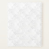 ネービーブルーフローラ結婚デザイン プランナー手帳 (裏面)