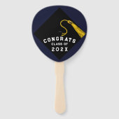 ネービーブルー卒業ノベルティ ハンドファン (裏面)