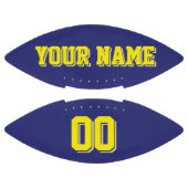 ネービーブルー・アンド・イエロー・フットボカスタムール アメリカンフットボール (パネル)