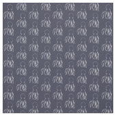 ネービーブルー&ホワイトタコ模様 ファブリック (見本)
