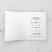 ネービーブルー&金ゴールドエレガンス記念サービス招待状 シーズンカード (内部)