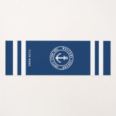 ネービーブ航海のルー&ホワイトへようこそ ヨガマット (正面(横))