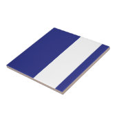 ネービー·ブルー·アンド·ホワイト·ストライプ タイル (側面)