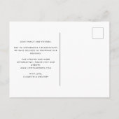 ネービー·ブルー·ワー結婚ト·ザ·ウェイト 案内ポストカード (裏面)