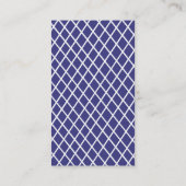ネービ名門私立校風のー格子 名刺 (裏面)