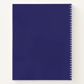 ネービ航海のーブルー&ホワイトストライプ ノートブック (裏面)