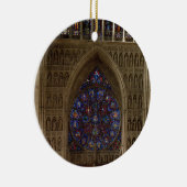 ネーブ、バラ窓のdesigから西に見ることを見て下さい セラミックオーナメント (右)