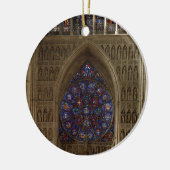 ネーブ、バラ窓のdesigから西に見ることを見て下さい セラミックオーナメント (左)