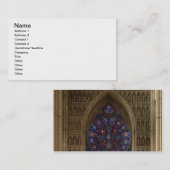 ネーブ、バラ窓のdesigから西に見ることを見て下さい 名刺 (正面/裏面)