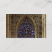 ネーブ、バラ窓のdesigから西に見ることを見て下さい 名刺 (裏面)