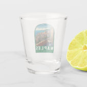 ネープルイタリアトラベルアートヴィンテージ ショットグラス (裏面)