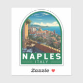 ネープルイタリアトラベルアートヴィンテージ シール (シート)
