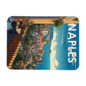 ネープルイタリアトラベルアートヴィンテージ マグネット (横)