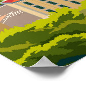 ネープルイタリアヴィンテージミニマルレトロ旅行ポスター ポスター (角)