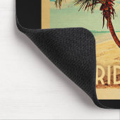 ネープルフロリダパームツリービーチヴィンテージトラベル マウスパッド (コーナー)