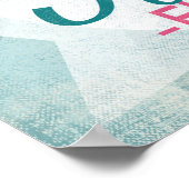 ネープルフロリダピンクフラミンゴ – ヴィンテージレトロトラーブ ポスター (角)