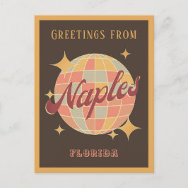 ネープルフロリダレトロヴィンテージパーティーはがき ポストカード