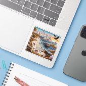 ネープルフロリダ3インチビニールステッカー シール (ノートパソコンとiPhone)