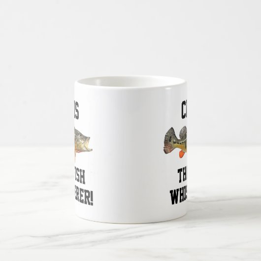 ネームおもしろいピーコックバスフィッシュウィスパー魚釣り コーヒーマグカップ (中央)