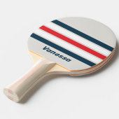 ネームをストリーピングするワービード 卓球ラケット (正面アングル)