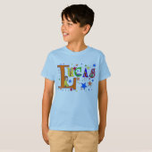 ネームアート – "Lucas" Tシャツ (正面フル)
