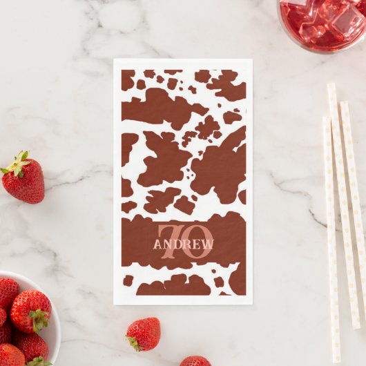 ネームエイジブラウンカウスポッツプリント農家誕生日 (インサイチュ)