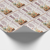 ネームエイジ文字ブックラバーウォーターカラースタイル読ズ ラッピングペーパー (角)