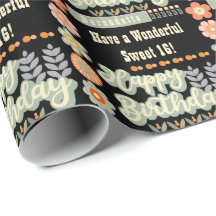 ネームエイジ文字レトロヴィンテージデイジーフラワー誕生日