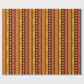 ネームエイジ気持ちエスニックボヘミアンボホオレンジレッド ラッピングペーパー (フラット)