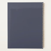 ネームエレガントファミリーホーム石板グレー プランナー手帳 (裏面)