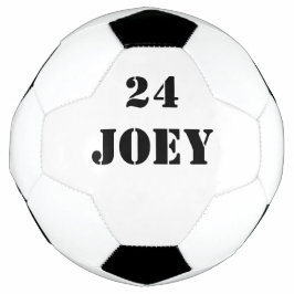 ネームジャージーナンバーブラックフォント4ジョーイ サッカーボール