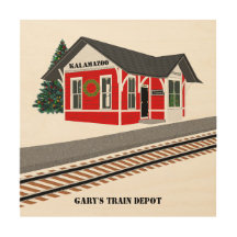 ネームズトレインデポ市クリスマスウッドサイン