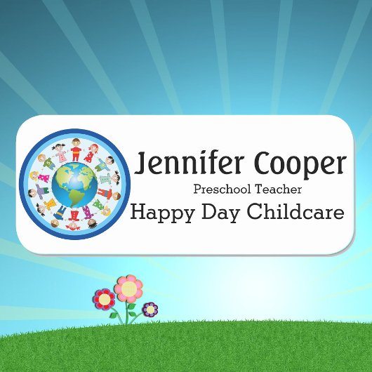 ネームタグキッズデイサービスロゴカスタム文字バッジ 名札